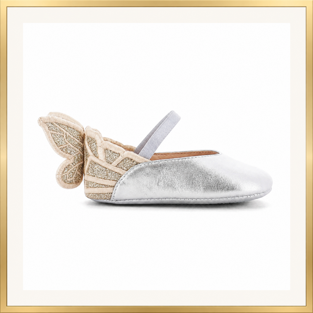 Sophia Webster Mini Chiara baby butterfly shoes featuring elegant luxury style for infants